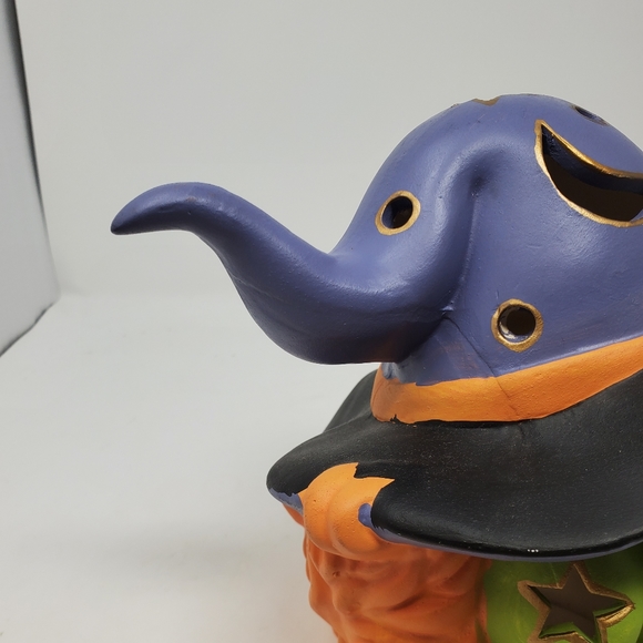 Vintage y2k Tea Light Witch Candle Holder Halloween 90s Ceramic - Picture 9 of 9